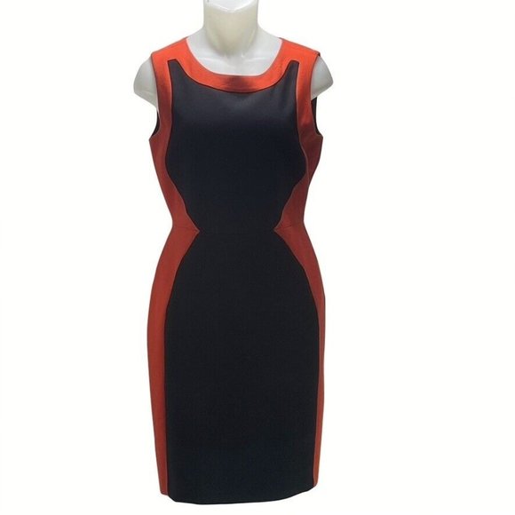 The Limited Dresses & Skirts - THE LIMITED Dress Women's Size 8 Sheath Illusion Color-Blocked Pencil Midi NEW